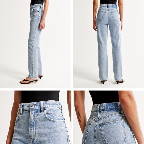Abercrombie & Fitch Denim - Ultra High Rise 90s Straight Jean